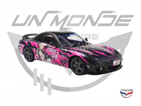Mazda R7 FD3RS Solido Works Itasha Club 1999 Pink