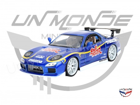 Mazda RX-7 With Chun Li Figure Blue 1993