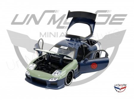 Mazda RX-7 With Kakashi Figure Blue 1995