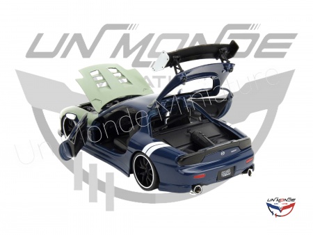 Mazda RX-7 With Kakashi Figure Blue 1995