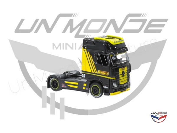 Mercedes Actros 1851 MP4 GigaSpace Black and Yellow