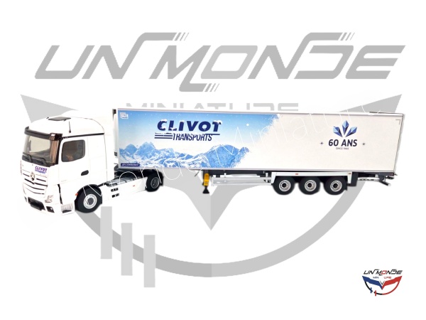 Mercedes Actros 5 Remorque Lamberet 60 ANS CLIVOT TRANSPORTS