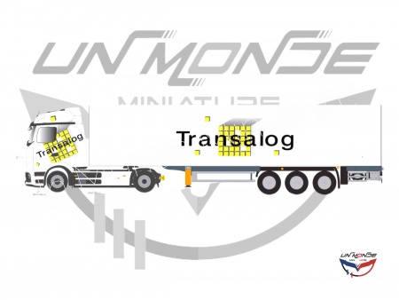 Mercedes E-Actros 600 Remorque Fourgon TRANSALOG