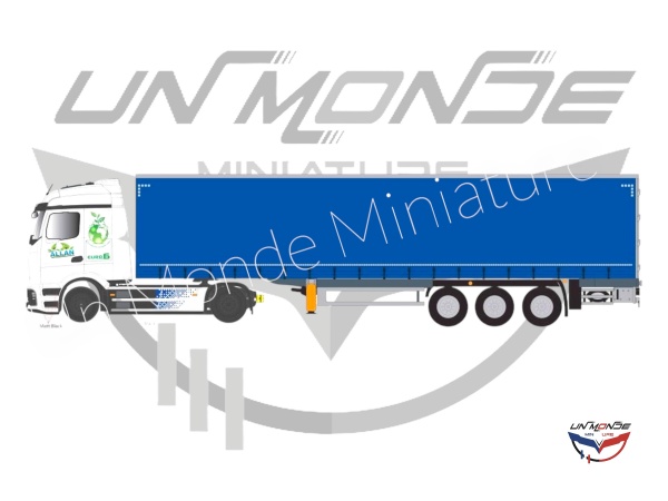 Mercedes E-Actros 600 Remorque TAUTLINER TRANSPORTS ALLAN