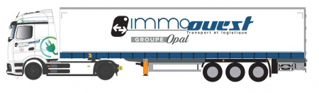 Mercedes E-ACTROS Remorque Tautliner IMMO OUEST