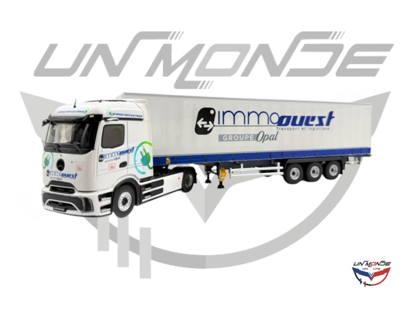 Mercedes E-ACTROS Remorque Tautliner IMMO OUEST