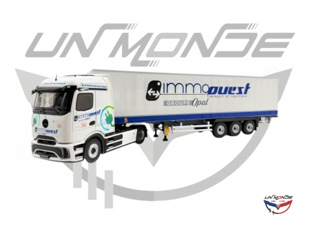 Mercedes E-ACTROS Remorque Tautliner IMMO OUEST