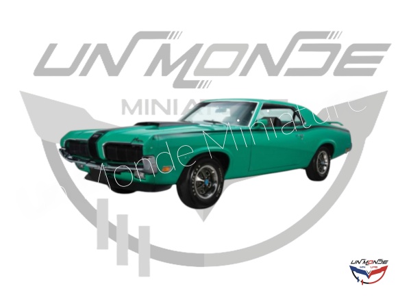 Mercury Cougar Eliminator 428 CJ 1970 Green and Black