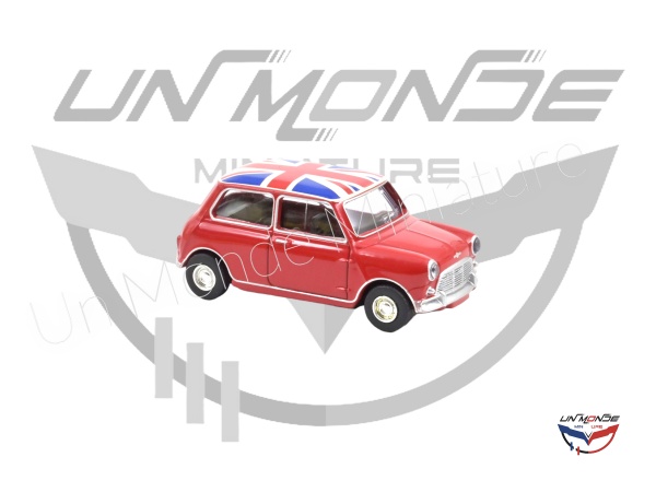 Mini Cooper S 1964 Tartan Red with Flag on Roof