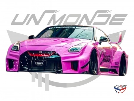Nissan GT-R (R35) Liberty Walk Silhouette Body Kit 2025 Pink