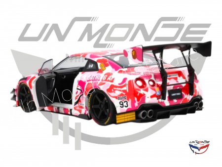 Nissan GT-R (R35) With Liberty Walk Body Kit 2.0 2025 Pink Camo