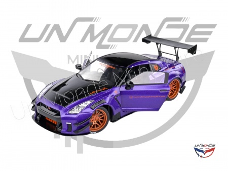 Nissan GT-R R35 With Liberty Walk Body Kit 2.0 2022 Purple