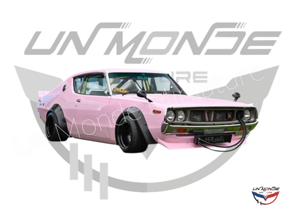 Nissan Skyline GT-R (KPCG110) Kenmeri With Liberty Walk Body Kit 1972 Pink