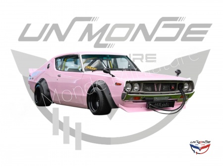 Nissan Skyline GT-R (KPCG110) Kenmeri With Liberty Walk Body Kit 1972 Pink