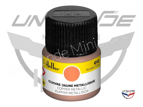 Peinture Acrylic 012 Cuivre Jaune Metalique 12ml