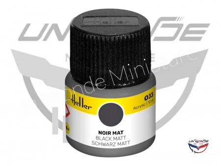 Peinture Acrylic 033 Noir Mat 12ml