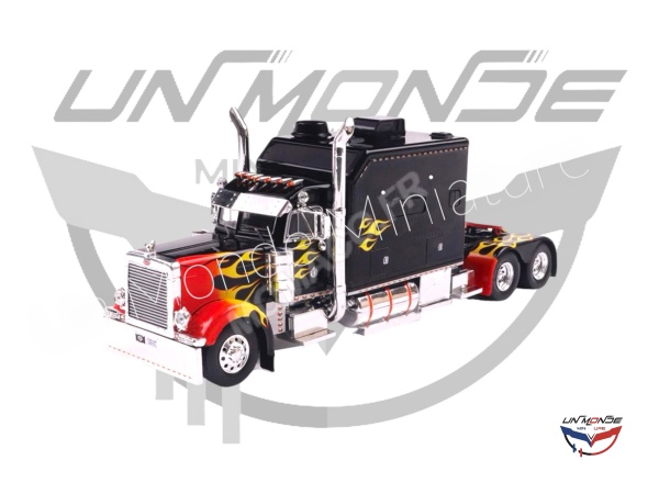 Peterbilt 379 2002 Custom Noir Avec Flammes