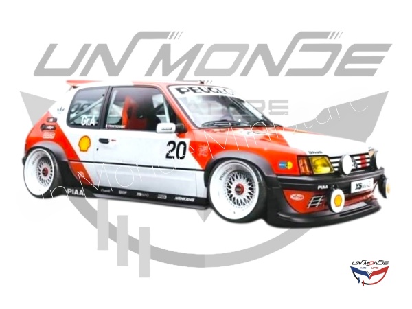 Peugeot 205 GTI 1990 Black Fish M Tribute