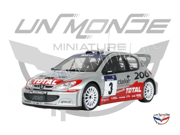 Peugeot 206 WRC PANIZZI TDC 2002 Silver
