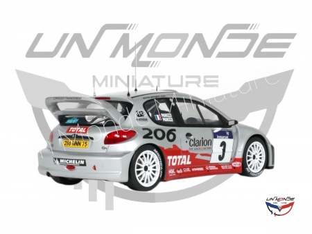 Peugeot 206 WRC PANIZZI TDC 2002 Silver