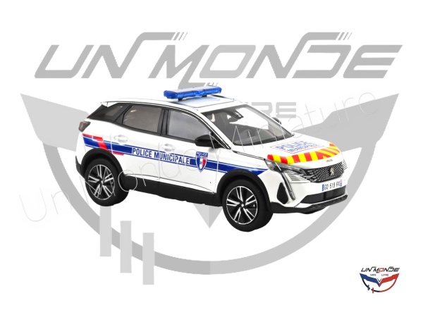 Peugeot 3008 2023 Police Municipale with Red and Yellow Striping