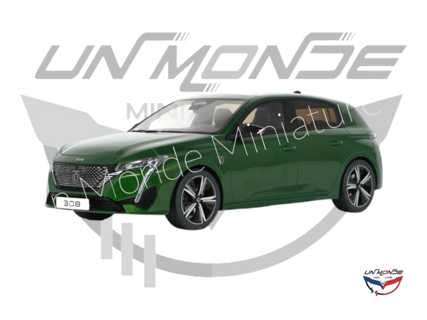 Peugeot 308 GT 2022 Olive Green