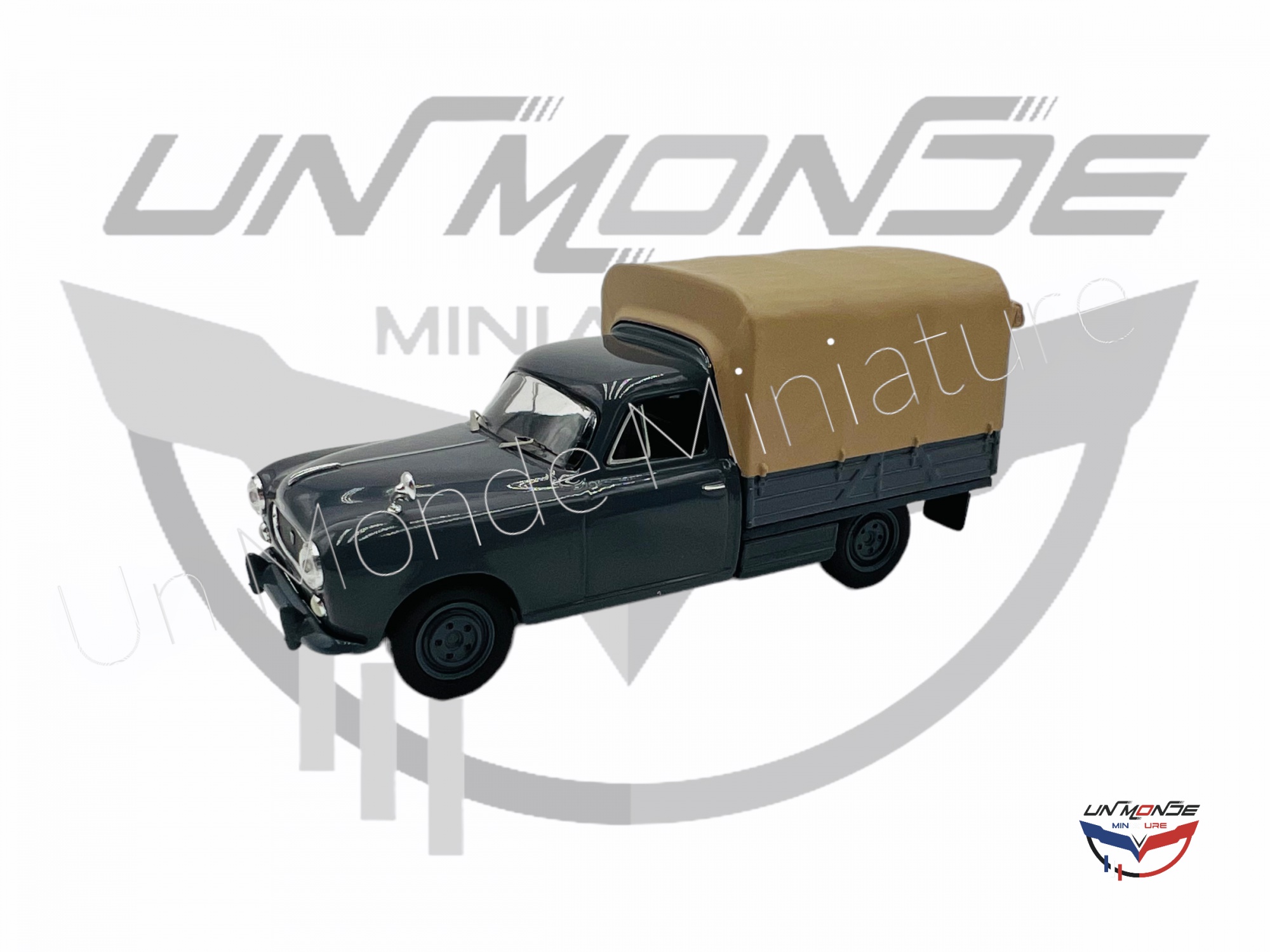 PEUGEOT 403 Pick Up Bâchée Bleu Nuit Voiture de Collection 1/43 Série  Limitée à 504 PCS –