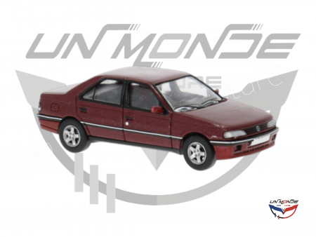 Peugeot 405 Mi 16 rouge fonc&eacute;1987
