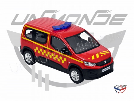 Peugeot Rifter 2019 Pompiers with side square yellow deco