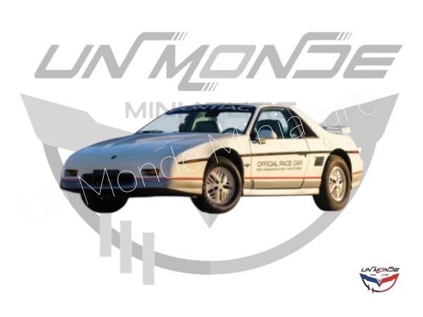 Pontiac Fiero Indycar Indianapolis 500 1984 Pace Car