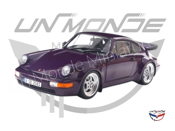 Porsche 911 964 1990 Turbo Violet Blue Metallic