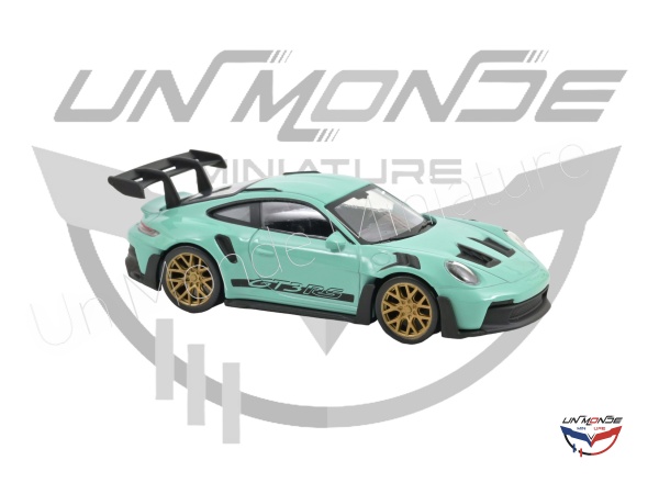 Porsche 911 GT3 RS 2022 Mint Green With Black Stickers