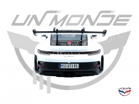 Porsche 911 GT3RS 2024 White With Blue Stripes