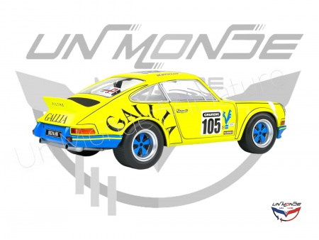 Porsche 911 RSR 1973 Yellow Lafosse/Angoulet