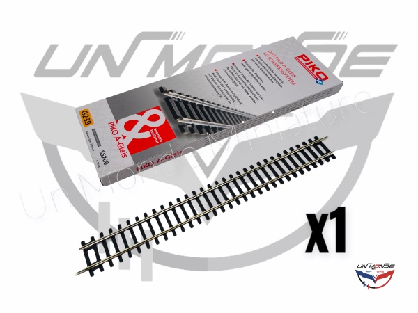 Rail Droit Voie A G239 / 239 mm / Echelle HO