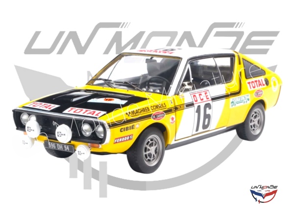 Renault 17 PH.1 #23 PRIVE/TILBERT 1976 Yellow