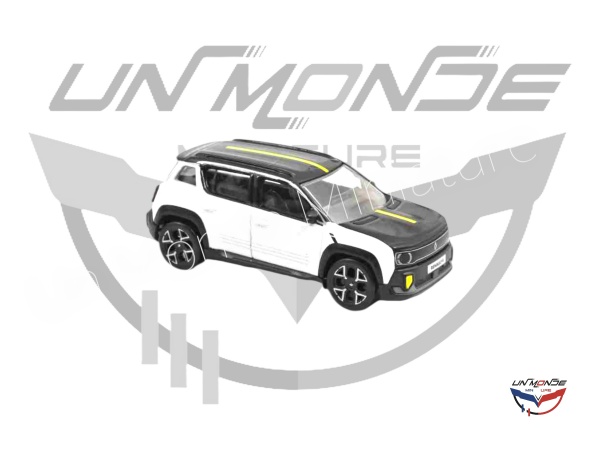 Renault 4 E-Tech Electric 2025 Glacier White and Black