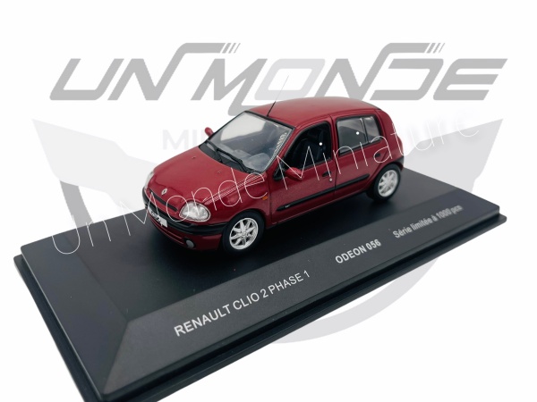 Renault Clio II Phase 1 Red Mtallic