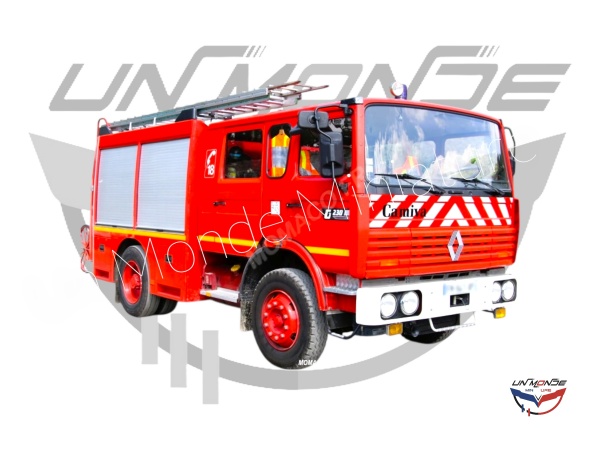 Renault G230 Phase 2 FPT Camiva Rouge Avec Decalques