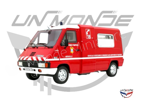 Renault Master T30 VSAB Pompiers 1980 Red
