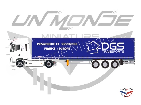 Renault T High 2023 Remorque Tautliner DGS TRANSPORTS