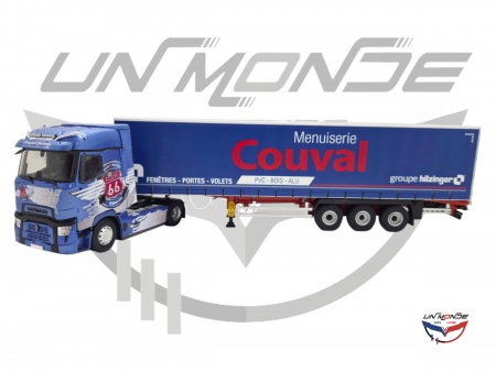 Renault T High 2023 Route 66 Semi Tautliner COUVAL GRANDCOLAS