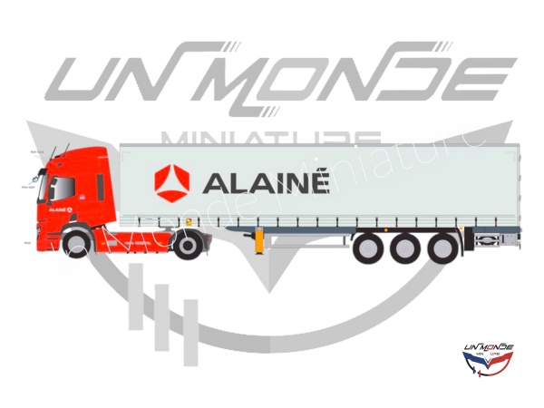 Renault T480 Remorque Tautliner OLEO GROUPE ALAINE