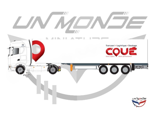 Scania 500 S Remorque Fourgon COUE