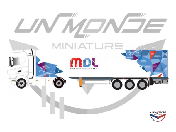 Scania 500 S Remorque Fourgon MDL
