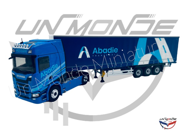 Scania 500S Remorque Tautliner TRANSPORTS ABADIE