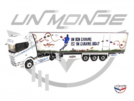 Scania 500S Semi Frigo Chereau TR Blanc Nigay Rugby