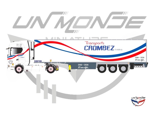 Scania S500 V8 Remorque Lamberet TRANSPORTS CROMBEZ