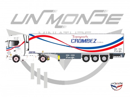 Scania S500 V8 Remorque Lamberet TRANSPORTS CROMBEZ