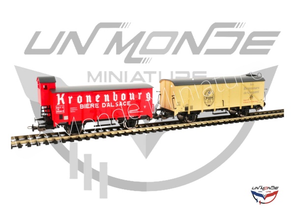 Set de 2 wagons bire SNCF